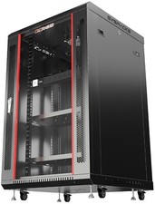 18U Server Rack Locking Network Cabinet Data Enclosure with PDU-Feet-Fan-Shelf picture