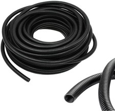 1/4 Inch Wire Loom Split Tubing - 16.5Ft Cord Protector Electric Wires Covers, A picture