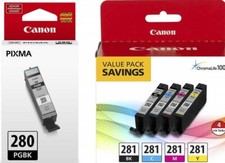 Genuine Canon PGI-280 CLI-281 Ink Cartridge Combo-B/C/M/Y Setup For TS6120 6220 picture