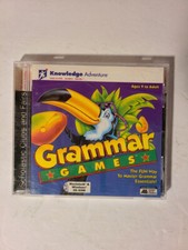 Scholastic Knowledge Adventure Grammar Games CD ROM Discover Learn Excel Ages 9+ picture