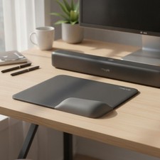 Wrist Rest Support Mouse Pad & Keyboard Set, Slate Gray | Rectangular Ergonom... picture