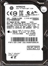 Hitachi HTS545050B9A302 pn: 0J13964 mlc: DA3846 500GB SATA 2.5 HDD 5201 picture