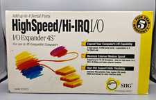 NOS SIIG HighSpeed Hi-IRQ I/O Expander 4S ISA Serial Card w/ Box IO1813 picture