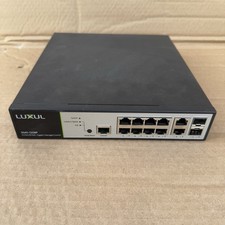 LUXUL XMS-1208P 12-Port/8 PoE+ Gigabit Managed Switch - Good Pre-owned picture